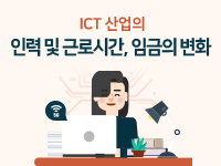 ICT 산업의 인력 및 근로시간, 임금의 변화