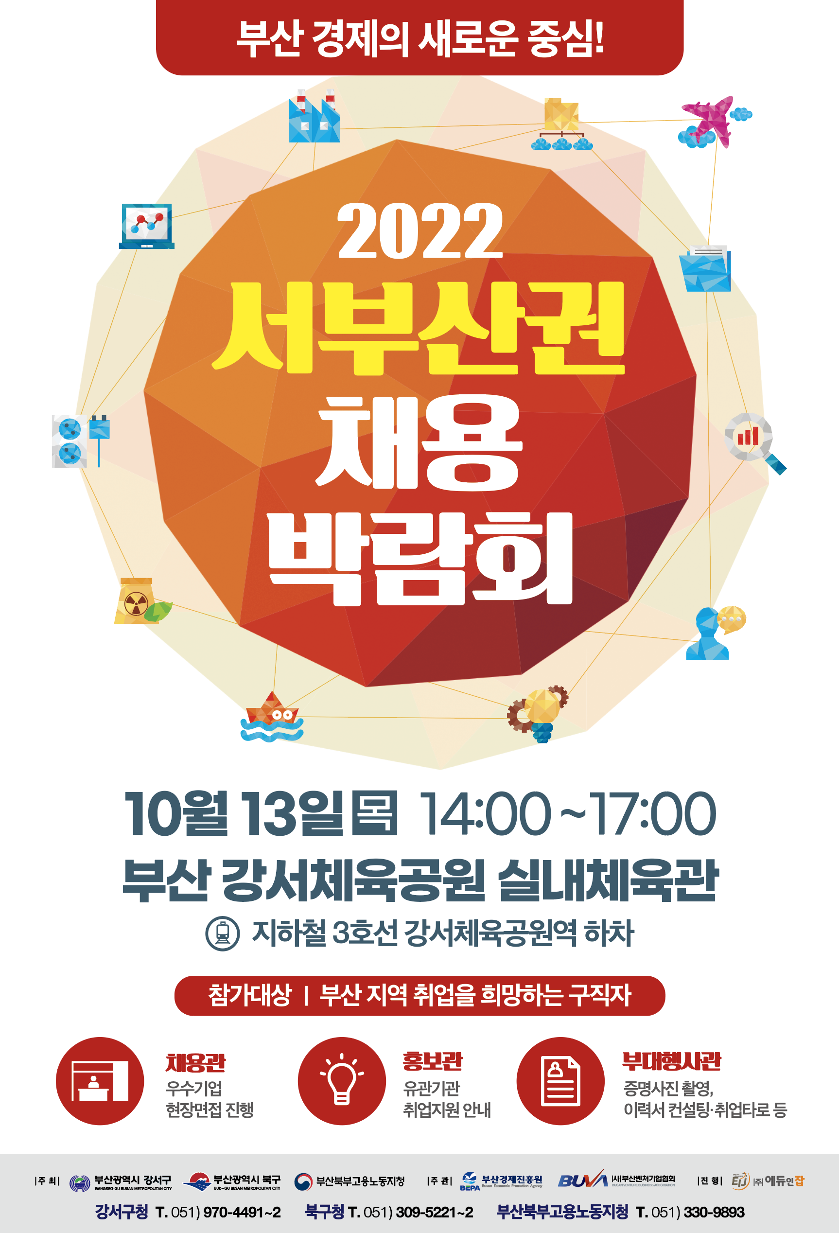 2022년 서부산권 채용박람회포스터로 자세한 내용은 상세보기에서 확인