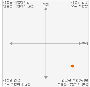 적성과 인성을 통합한 결과 예시